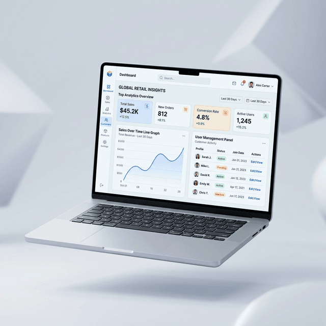 RetailWeb Analytics Dashboard